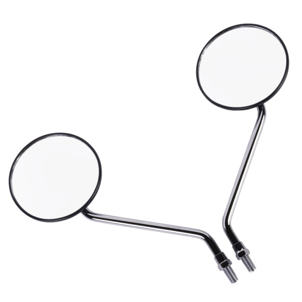 MTX Universal mirror set black round 10mm (standard thread) pair (mru043)